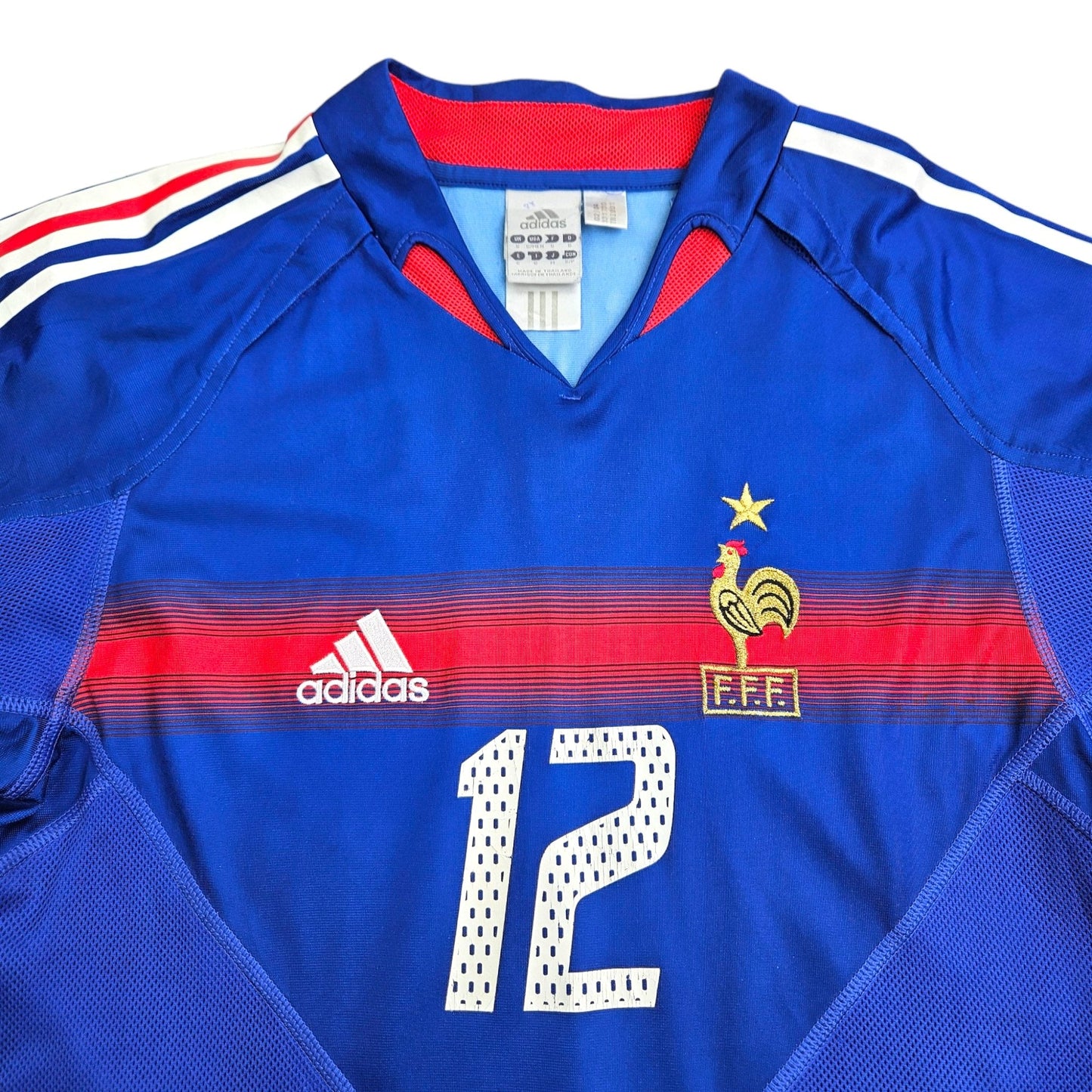 2004/06 France Home Football Shirt (S) Adidas #12 Henry