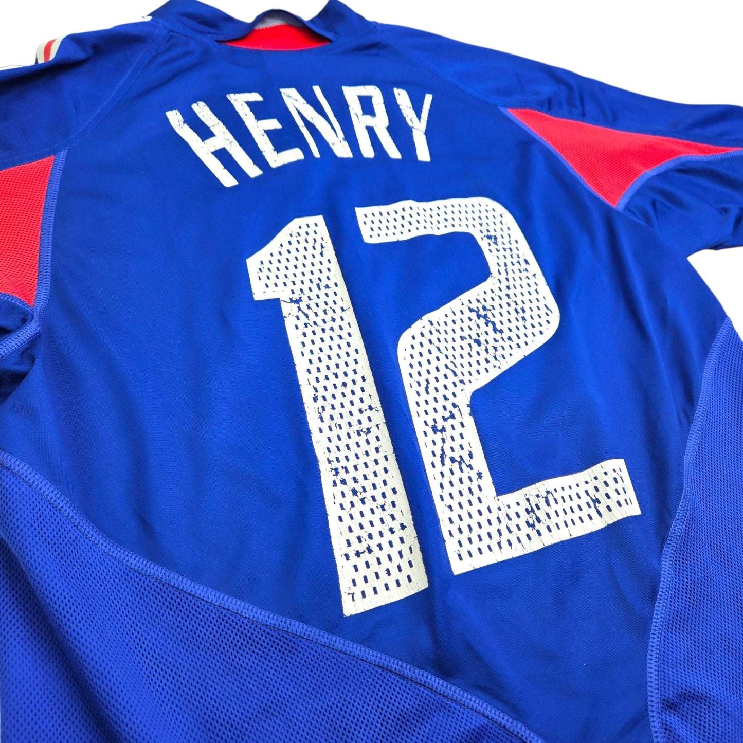 2004/06 France Home Football Shirt (S) Adidas #12 Henry