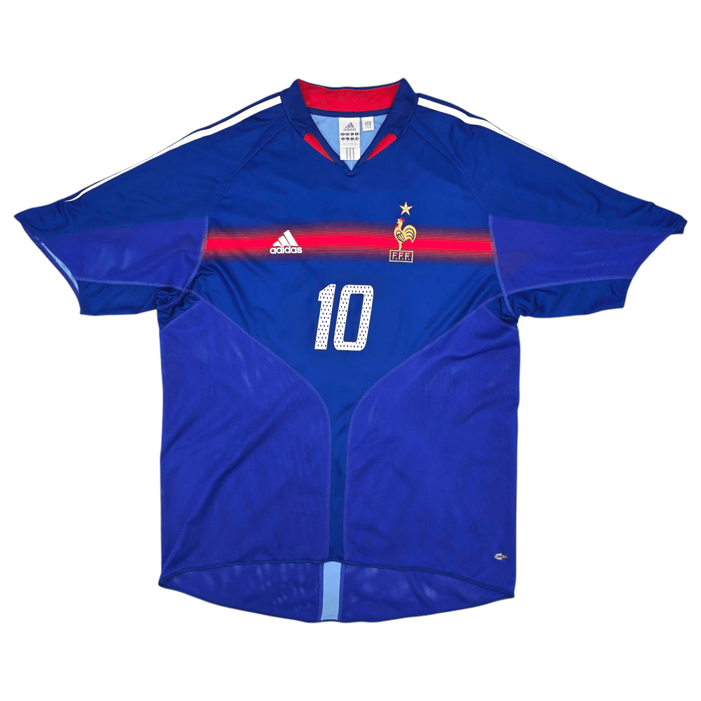 2004/06 France Home Football Shirt (XL) Adidas #10 Zidane