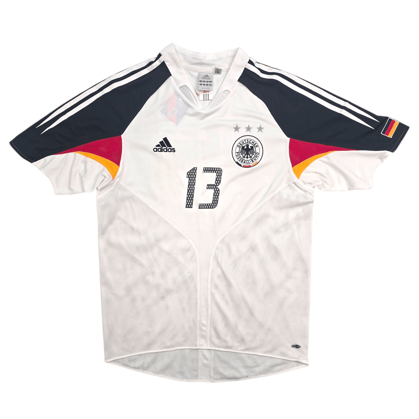 2004/06 Germany Home Football Shirt (M) Adidas #13 Ballack