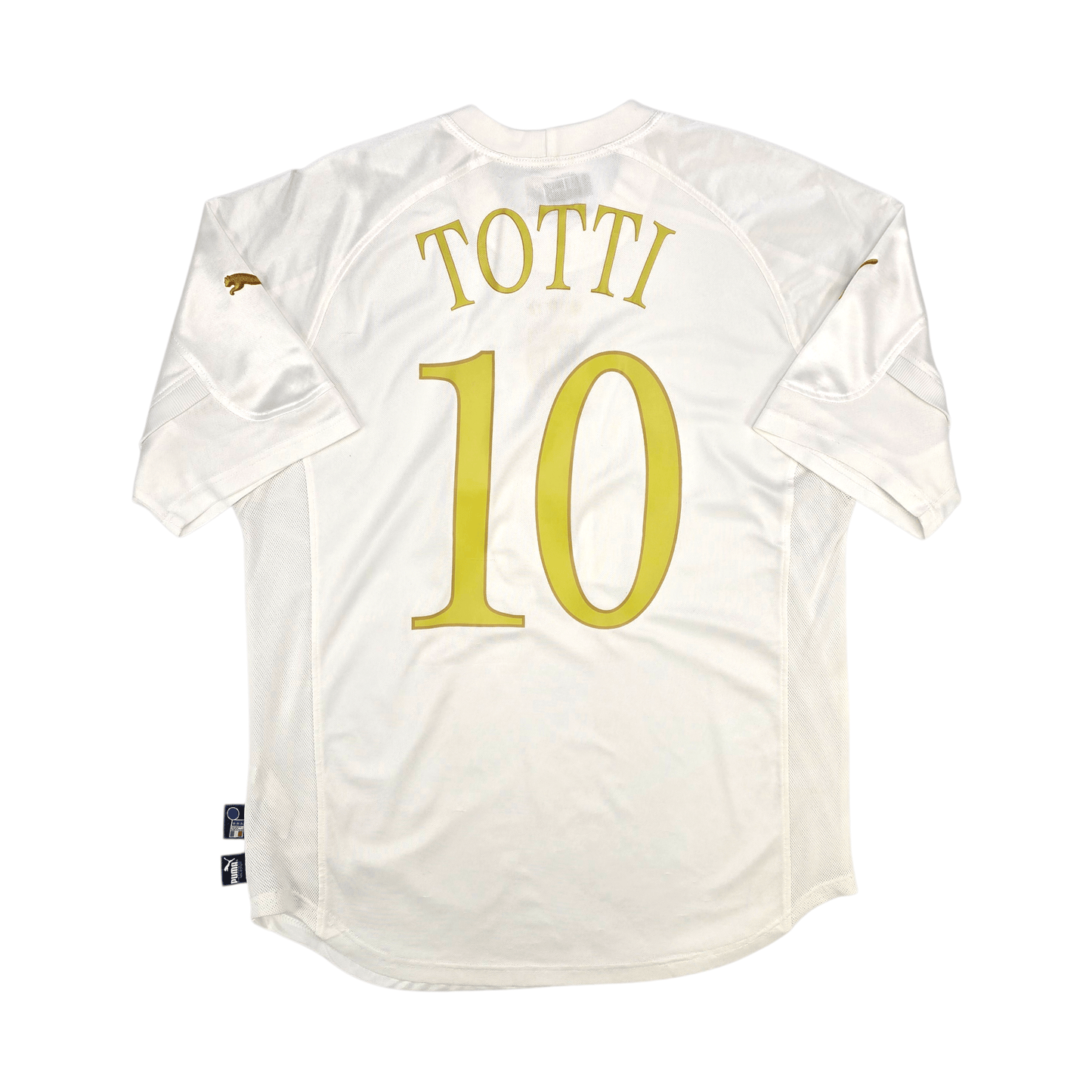 2004/06 Italy Away Football Shirt (M) Puma #10 Totti