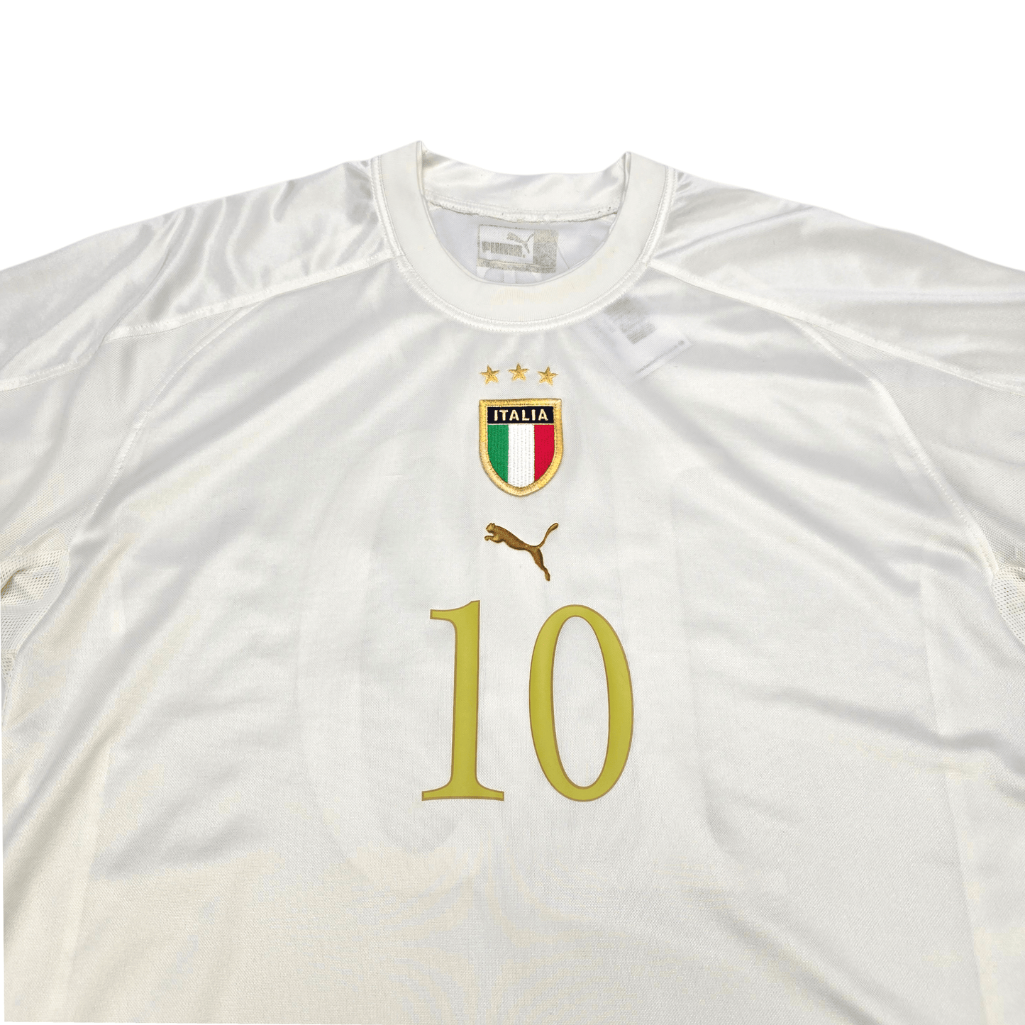 2004/06 Italy Away Football Shirt (M) Puma #10 Totti