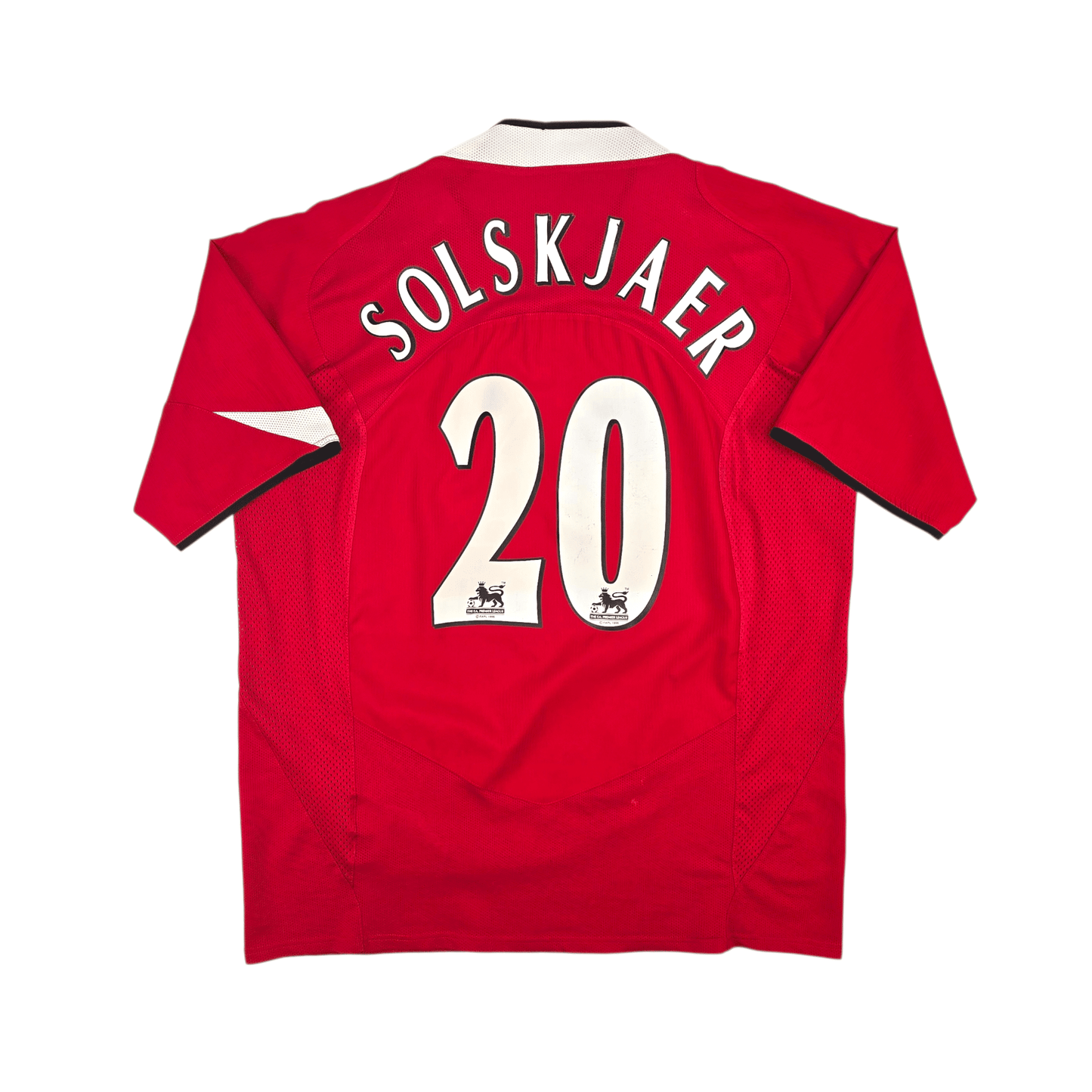 2004/06 Manchester United Home Football Shirt (M) Nike #20 Solskjaer