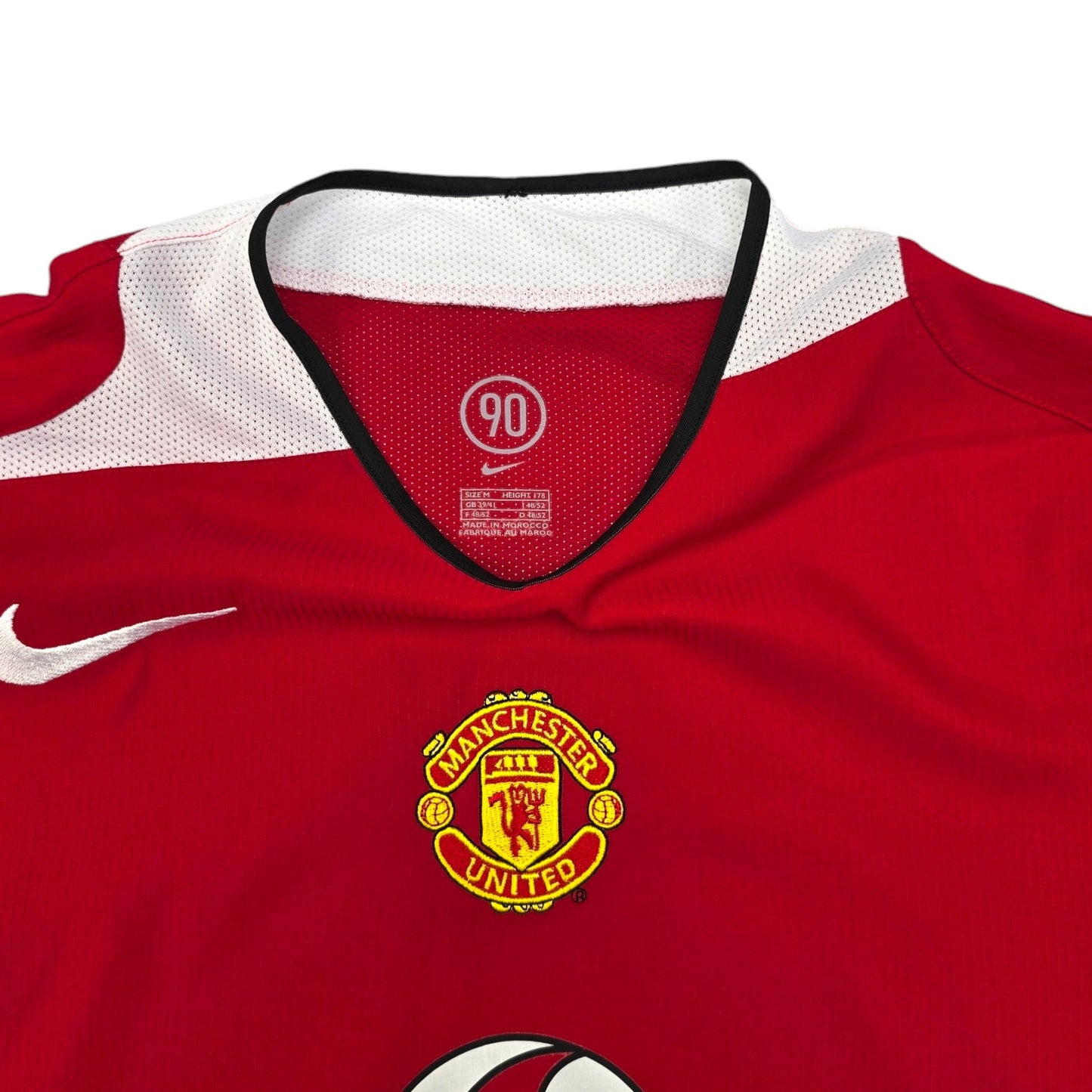2004/06 Manchester United Home Football Shirt (M) Nike #7 Ronaldo