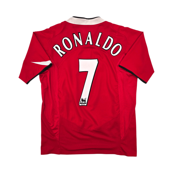 2004/06 Manchester United Home Football Shirt (M) Nike #7 Ronaldo