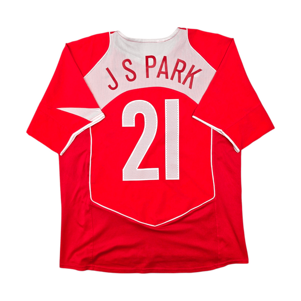 2004/06 South Korea Home Football Shirt (M) Nike #21 JS Park