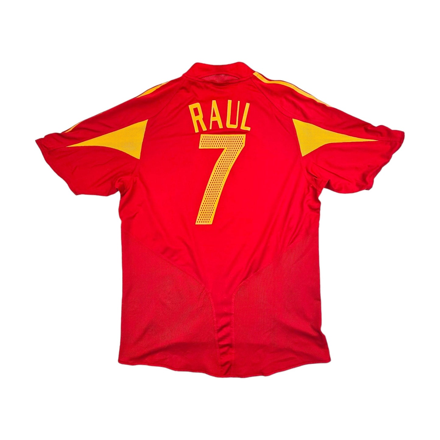 2004/06 Spain Home Football Shirt (L) Adidas #7 Raul