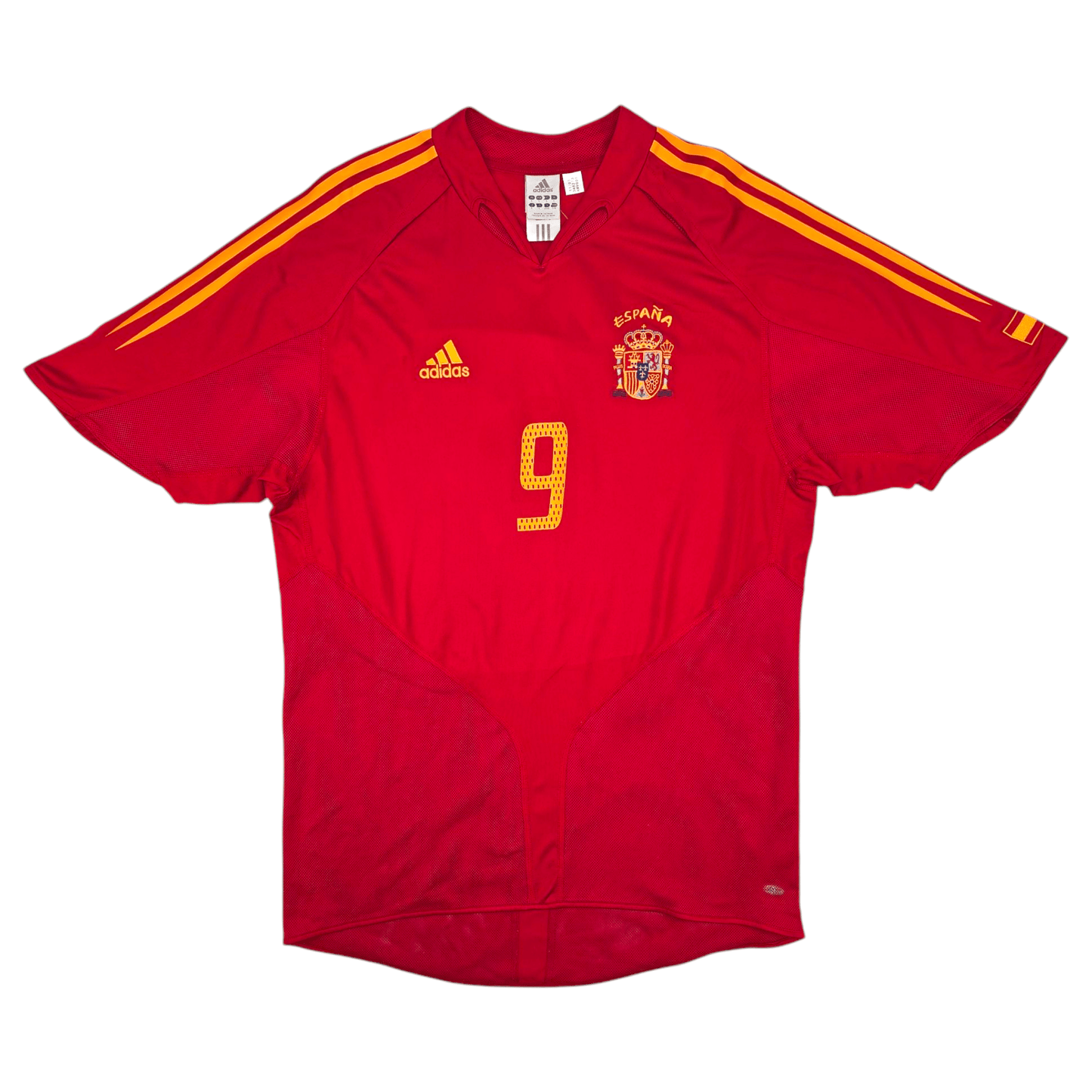 2004/06 Spain Home Football Shirt (L) Adidas #9 Torres