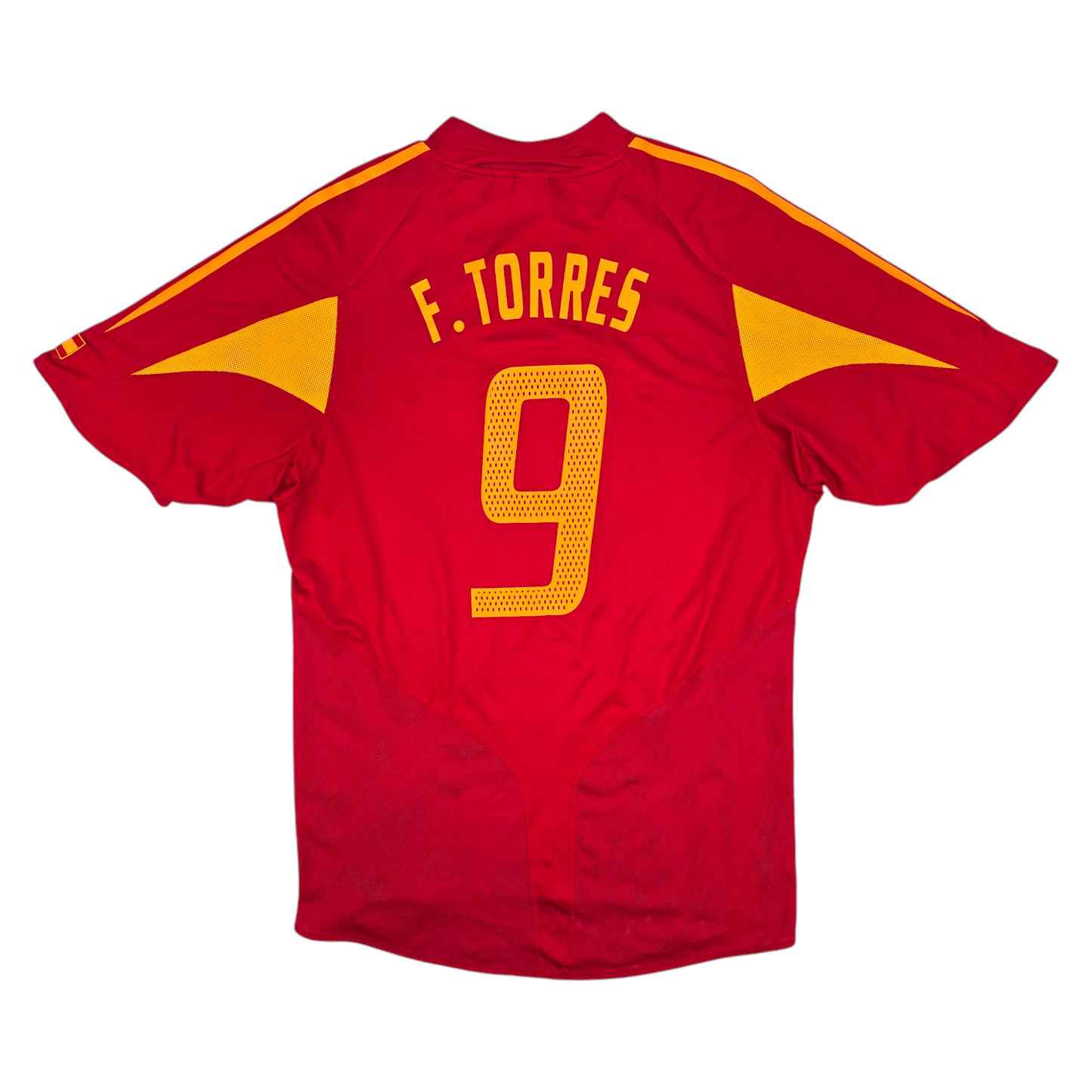 2004/06 Spain Home Football Shirt (L) Adidas #9 Torres