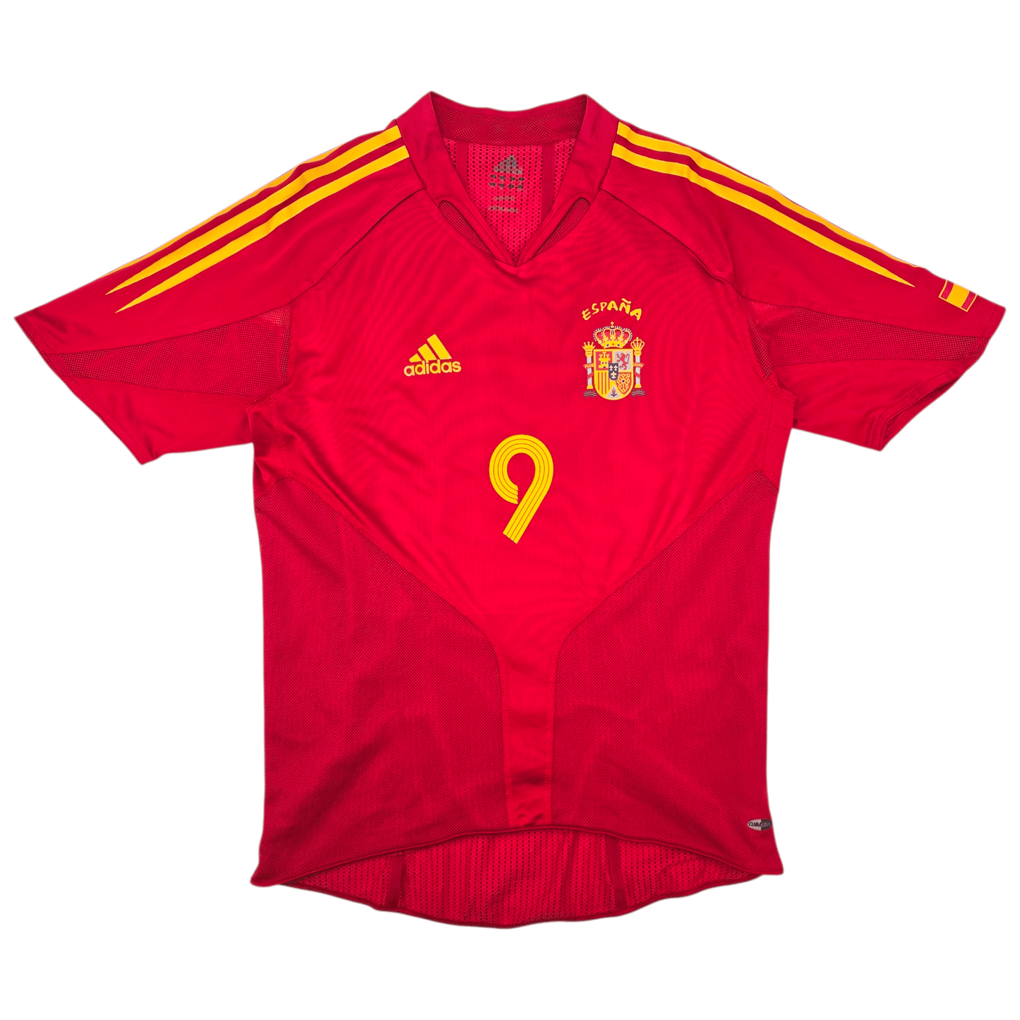 2004/06 Spain Home Football Shirt (M) Adidas #9 Torres
