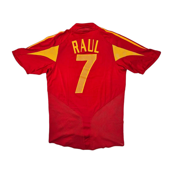 2004/06 Spain Home Football Shirt (S) Adidas #7 Raul