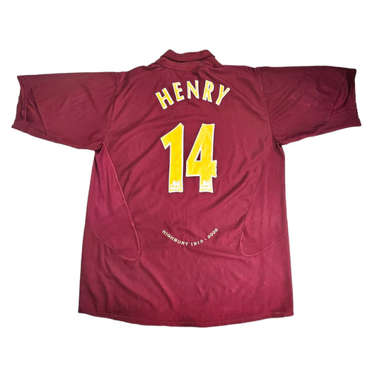 2005/06 Arsenal Home Football Shirt (2XL) Nike #14 Henry