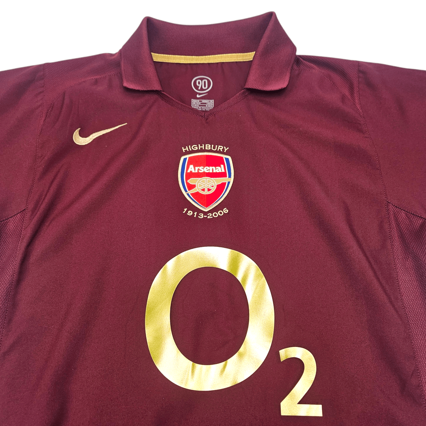 2005/06 Arsenal Home Football Shirt (M) Nike #10 Bergkamp