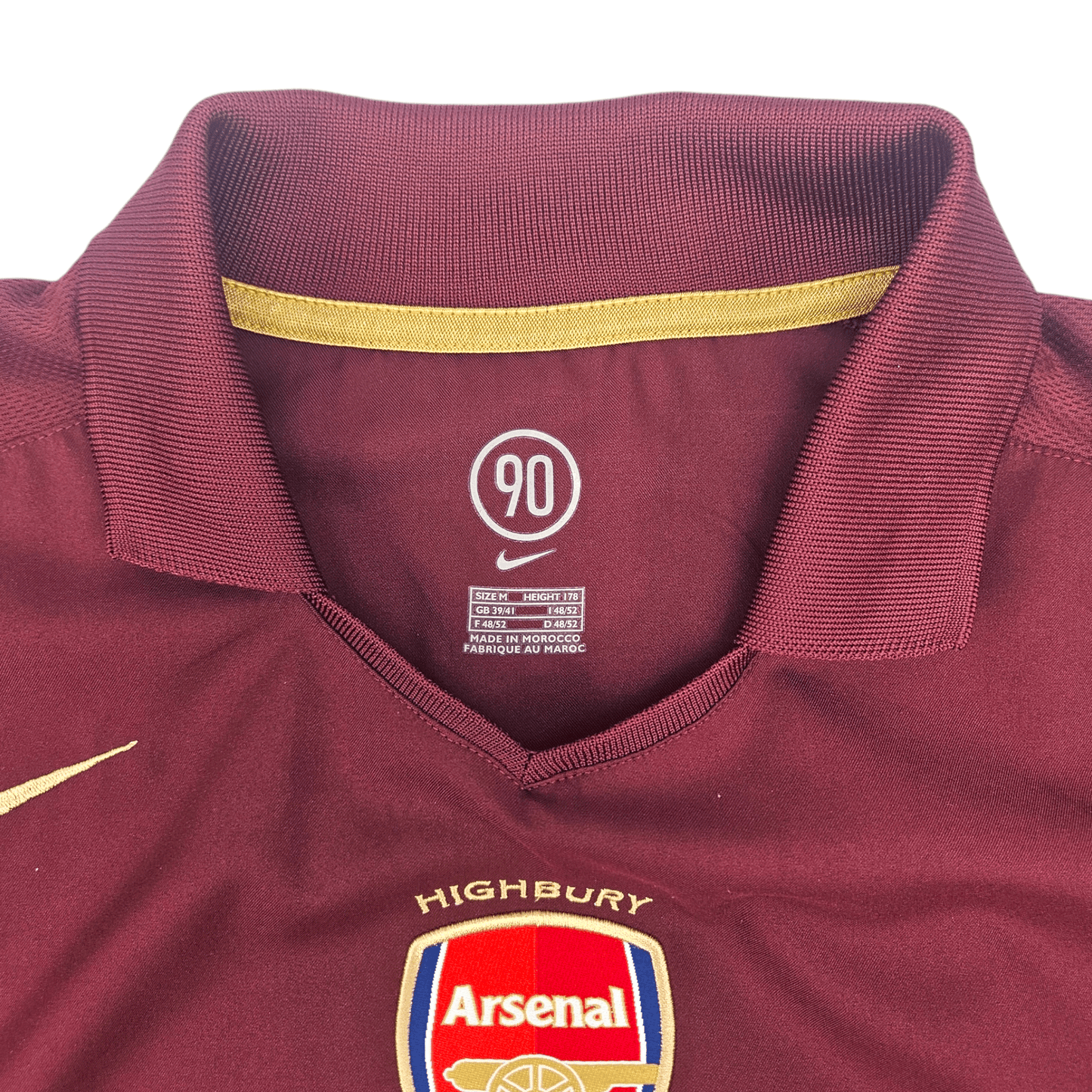 2005/06 Arsenal Home Football Shirt (M) Nike #10 Bergkamp