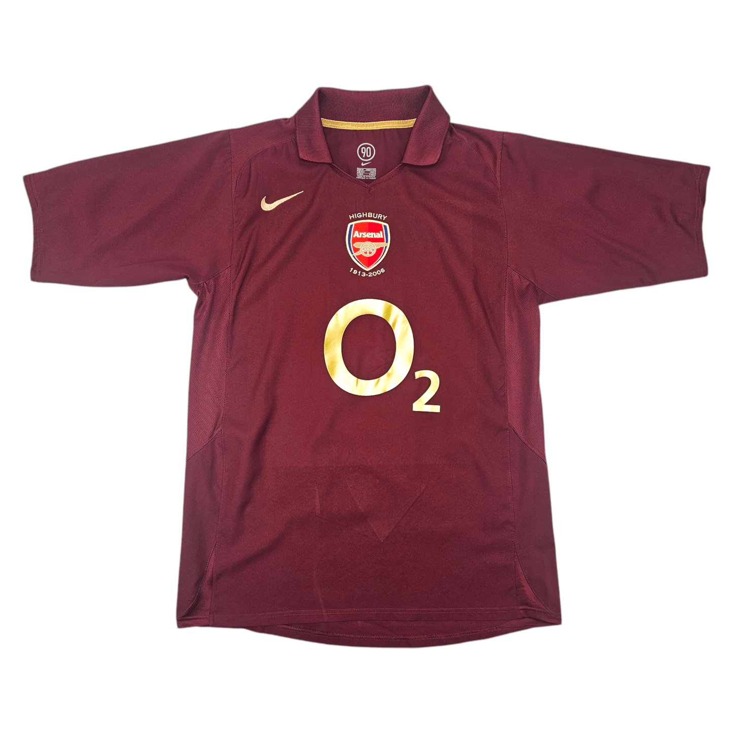 2005/06 Arsenal Home Football Shirt (M) Nike #10 Bergkamp