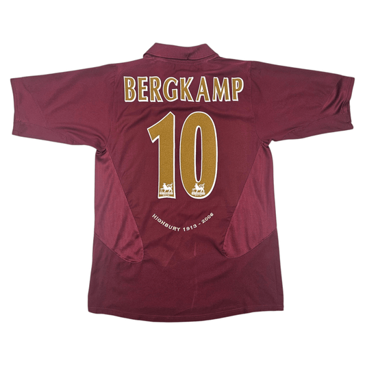 2005/06 Arsenal Home Football Shirt (M) Nike #10 Bergkamp