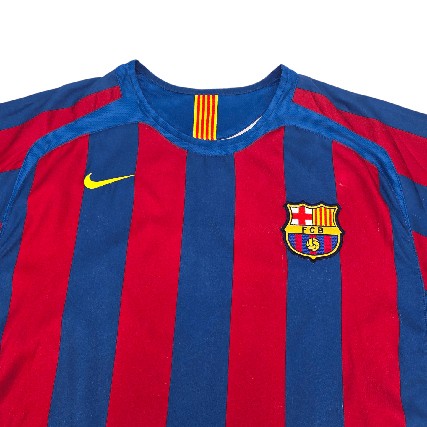 2005/06 Barcelona Home Football Shirt (2XL) Nike #10 Ronaldinho