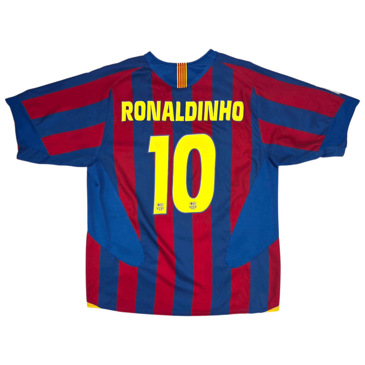 2005/06 Barcelona Home Football Shirt (2XL) Nike #10 Ronaldinho