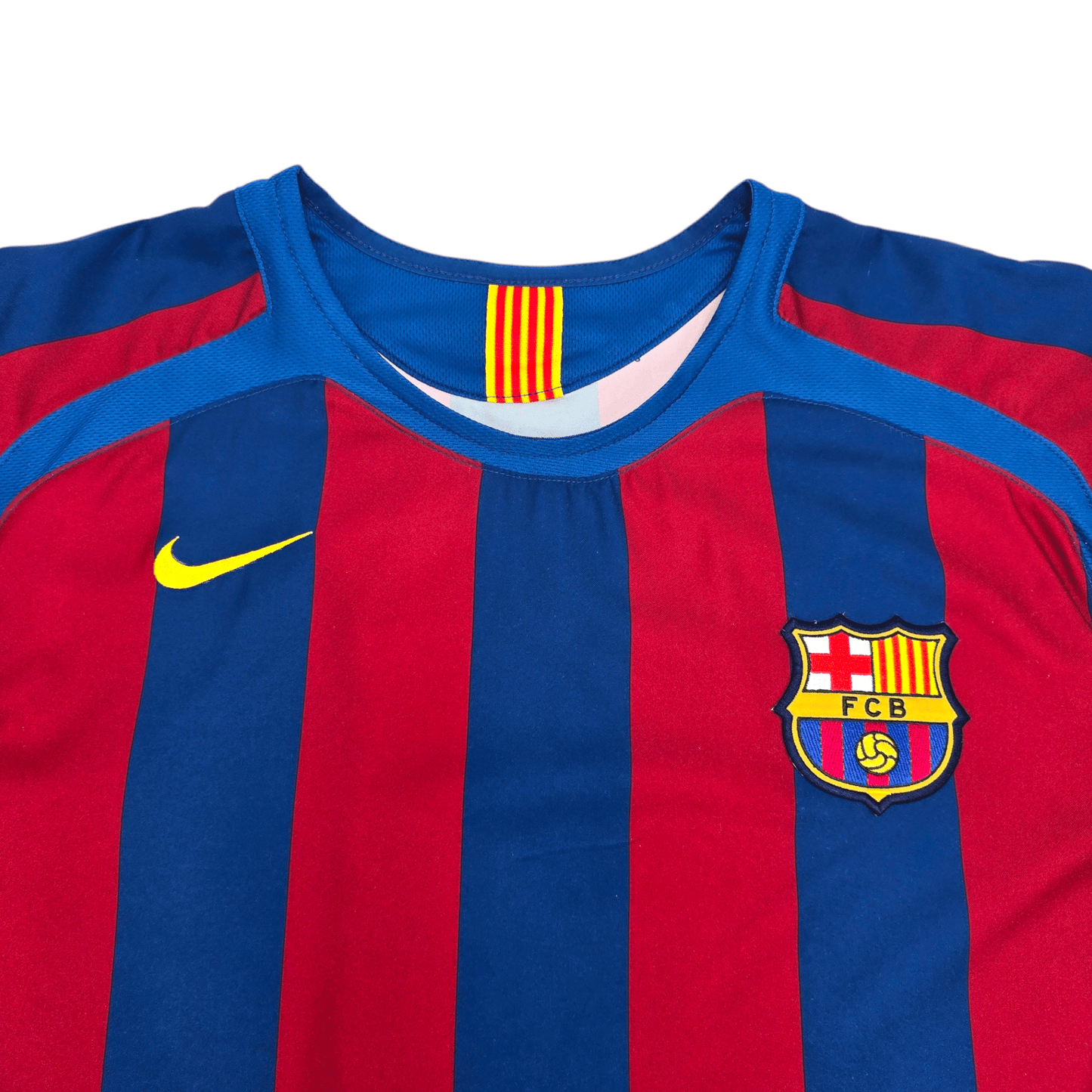2005/06 Barcelona Home Football Shirt (L) Nike #10 Ronaldinho