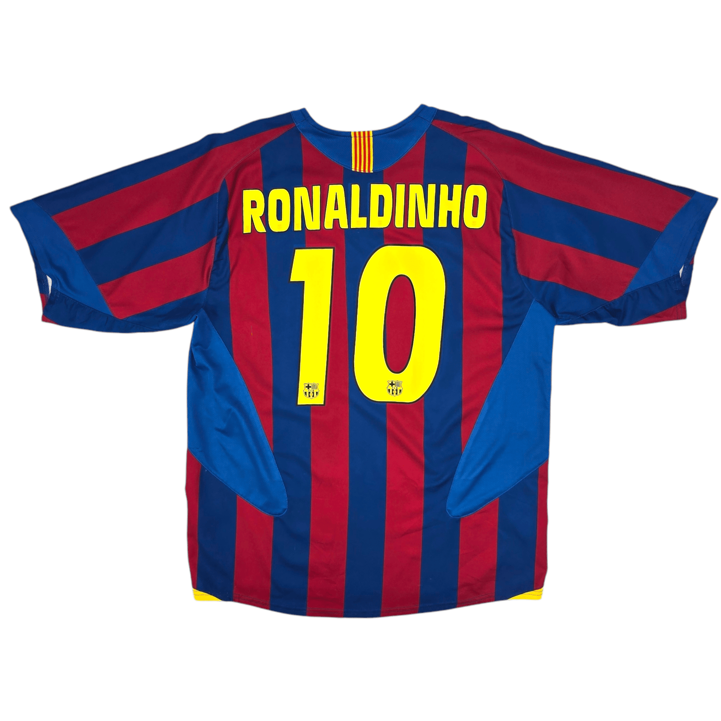 2005/06 Barcelona Home Football Shirt (L) Nike #10 Ronaldinho