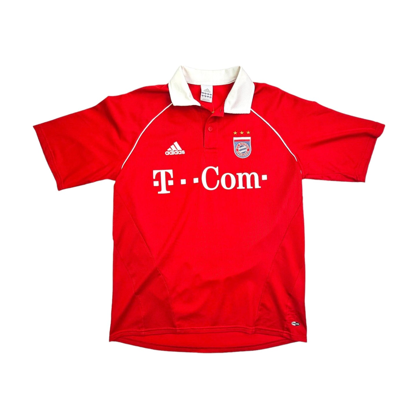 2005/06 Bayern Munich Home Football Shirt (M) Adidas # 13 Ballack