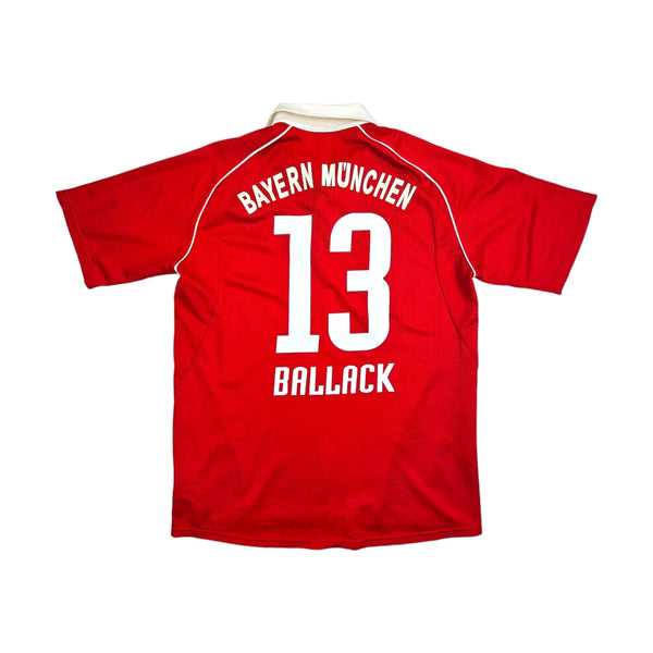2005/06 Bayern Munich Home Football Shirt (M) Adidas # 13 Ballack