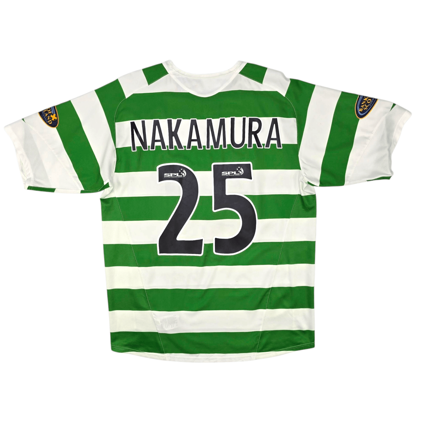 2005/06 Celtic Home Football Shirt (XL) Nike #25 Nakamura