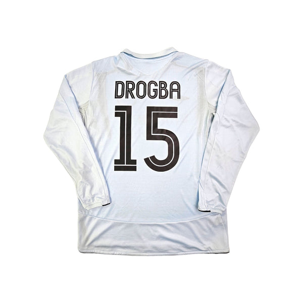 2005/06 Chelsea Away Football Shirt (L) Umbro #15 Drogba