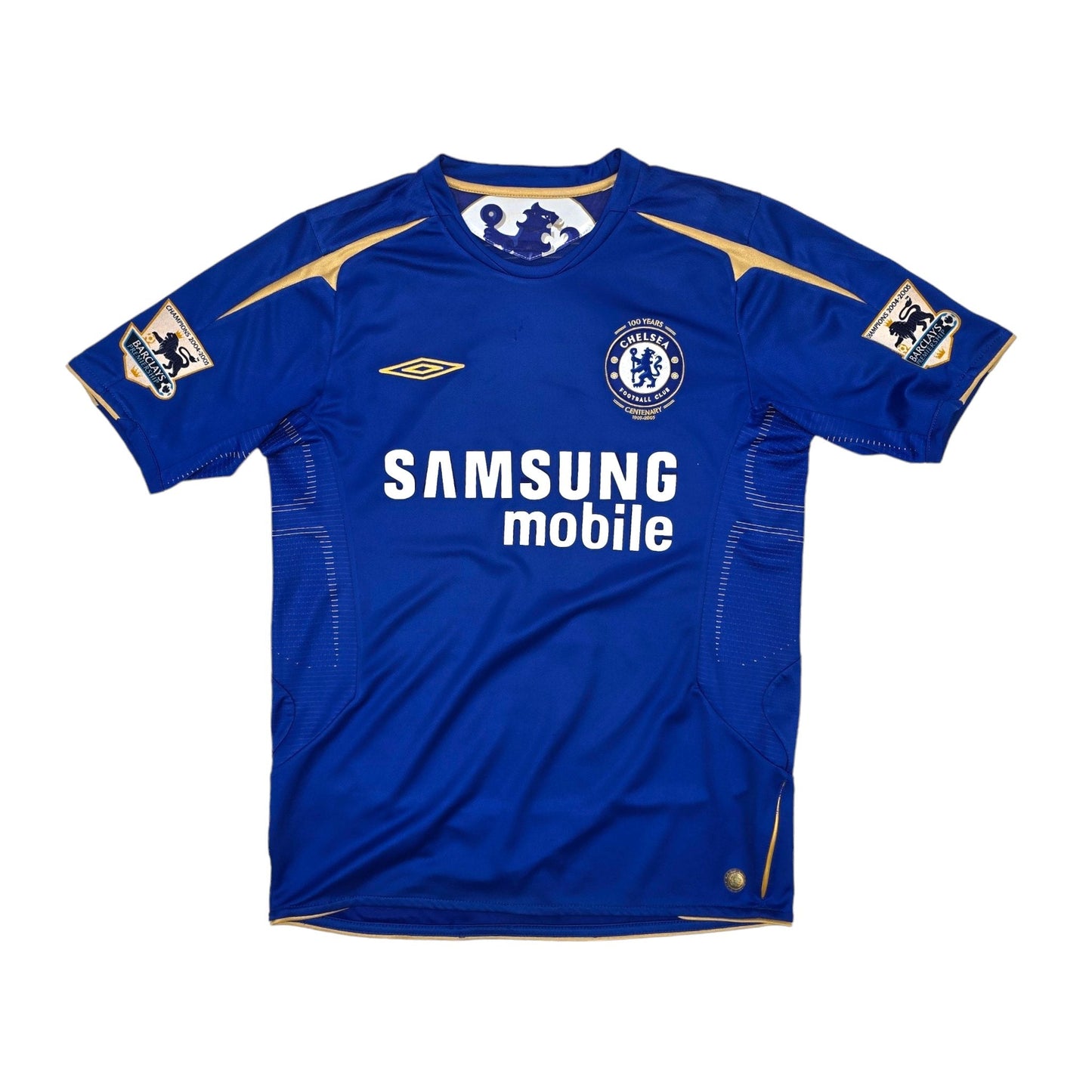 2005/06 Chelsea Home Football Shirt (S) Umbro #16 Robben (Centenary)
