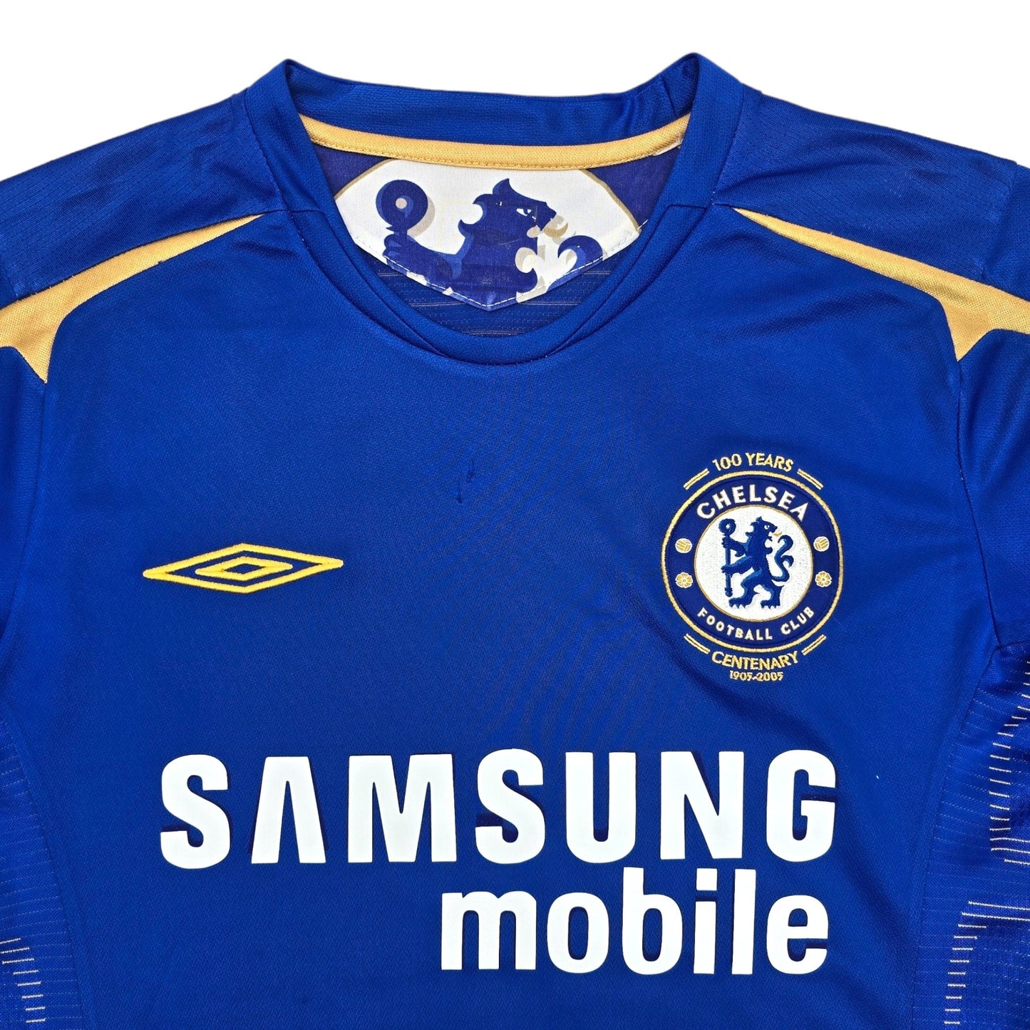2005/06 Chelsea Home Football Shirt (S) Umbro #16 Robben (Centenary)