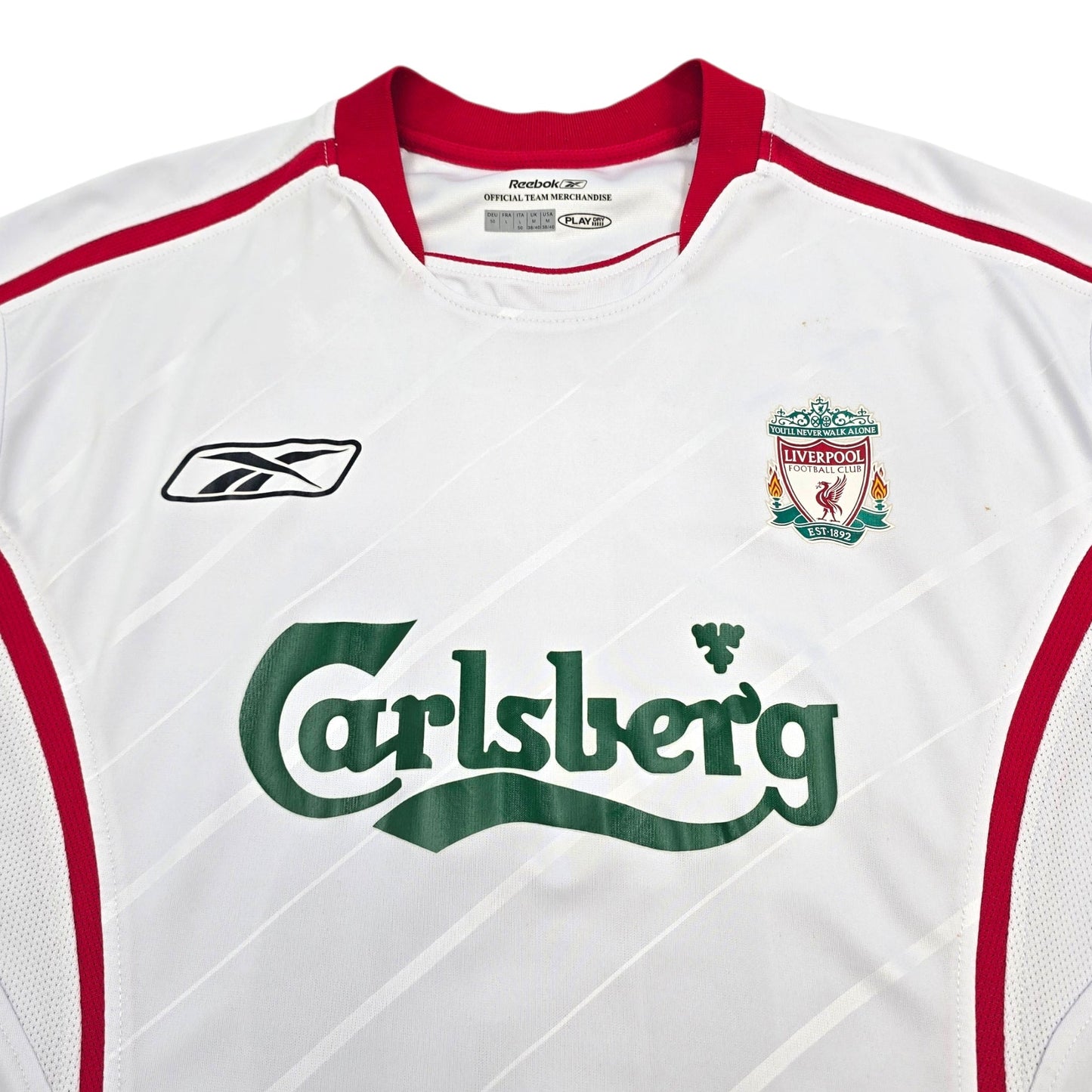 2005/06 Liverpool Away Football Shirt (M) Reebok #15 Crouch
