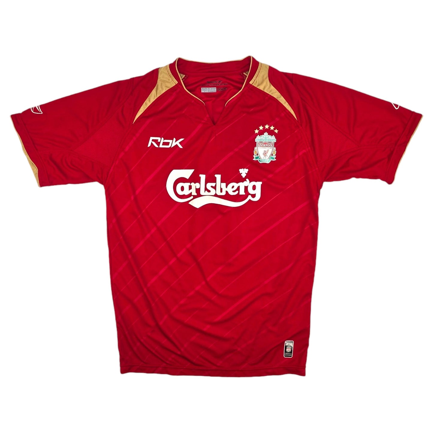2005/06 Liverpool Home Football Shirt (M) Reebok #8 Gerrard (UCL)
