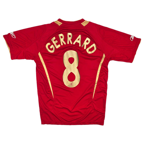 2005/06 Liverpool Home Football Shirt (M) Reebok #8 Gerrard (UCL)