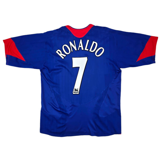 2005/06 Manchester United Away Football Shirt (L) Nike #7 Ronaldo