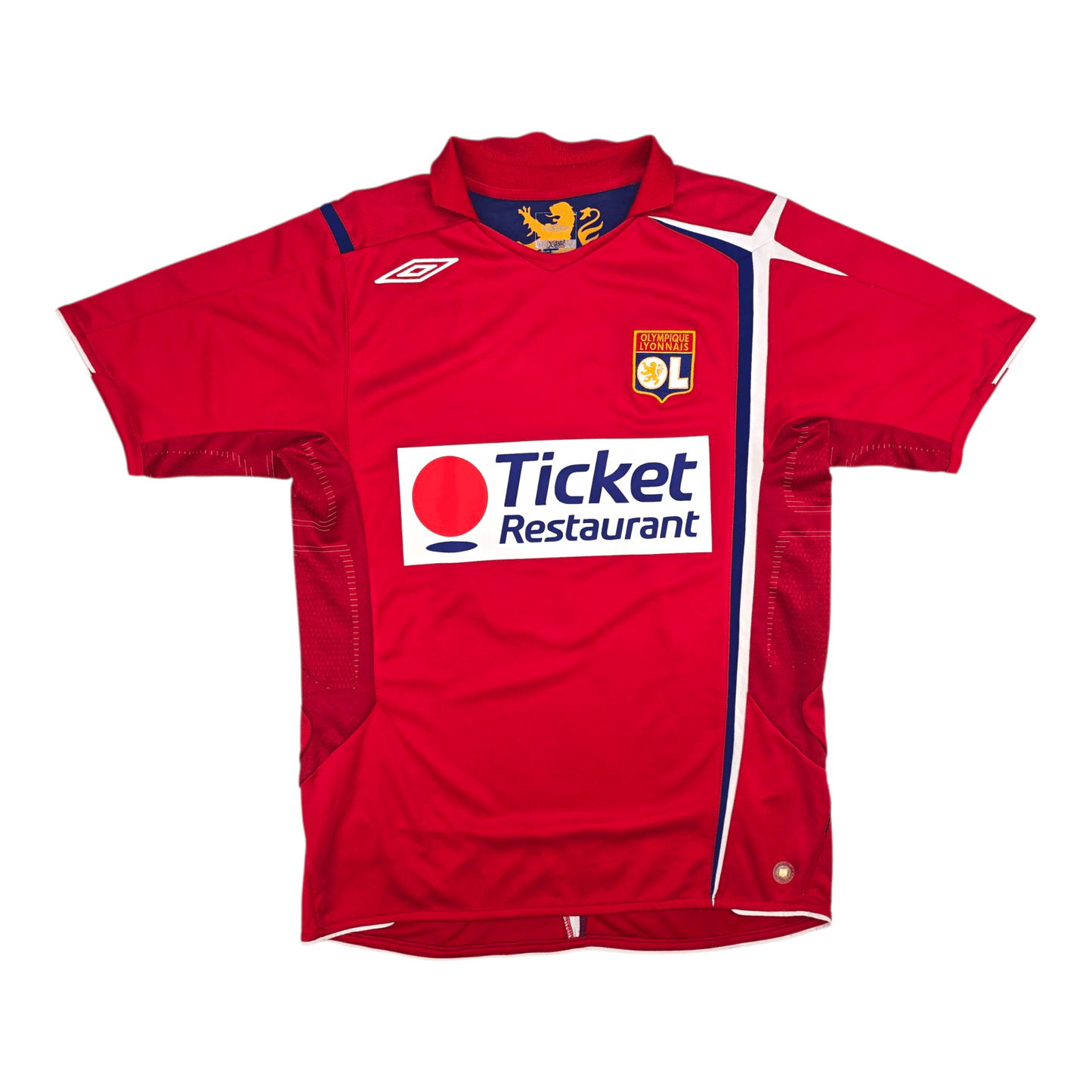 2005/06 Olympique Lyonnais Away Football Shirt (M) Umbro #8 Juninho