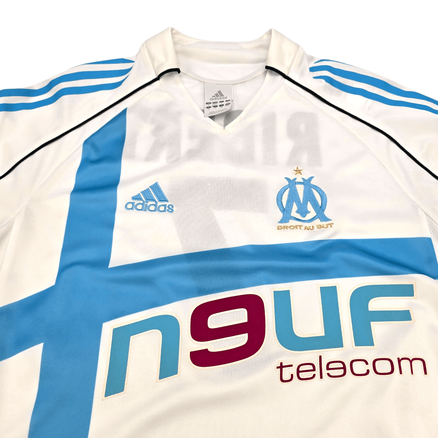 2005/06 Olympique Marseille Home Football Shirt (S) Adidas #7 Ribery