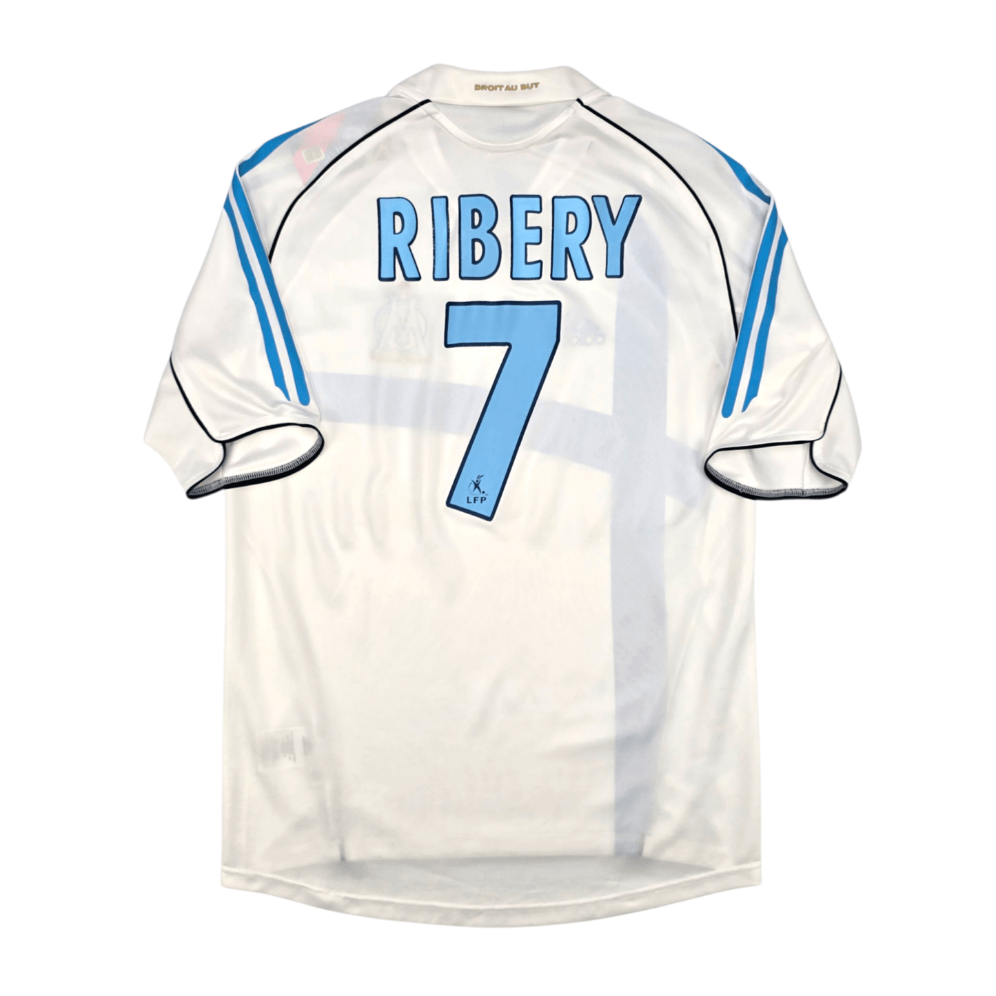 2005/06 Olympique Marseille Home Football Shirt (S) Adidas #7 Ribery
