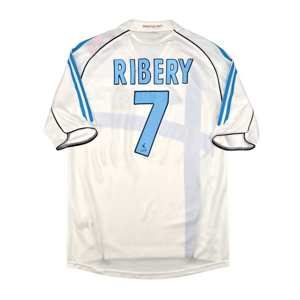 2005/06 Olympique Marseille Home Football Shirt (S) Adidas #7 Ribery