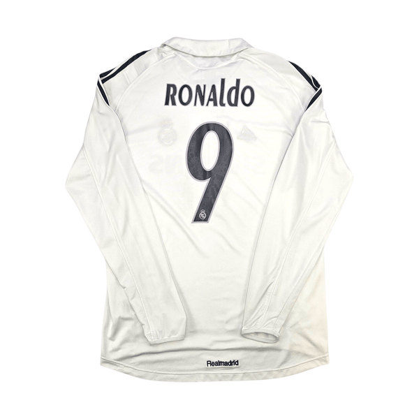 2005/06 Real Madrid Home Football Shirt (L) Adidas #9 Ronaldo
