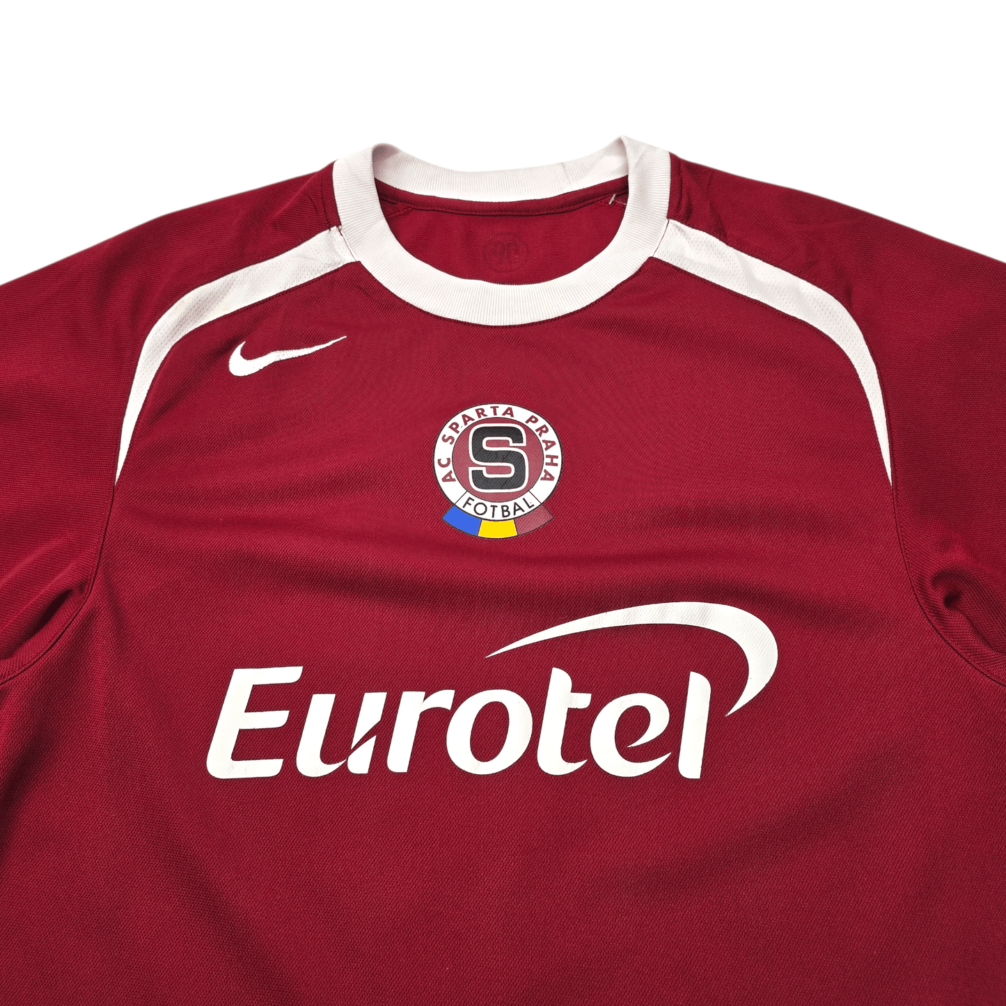 2005/06 Sparta Prague Home Football Shirt (S) Nike #8 Poborsky