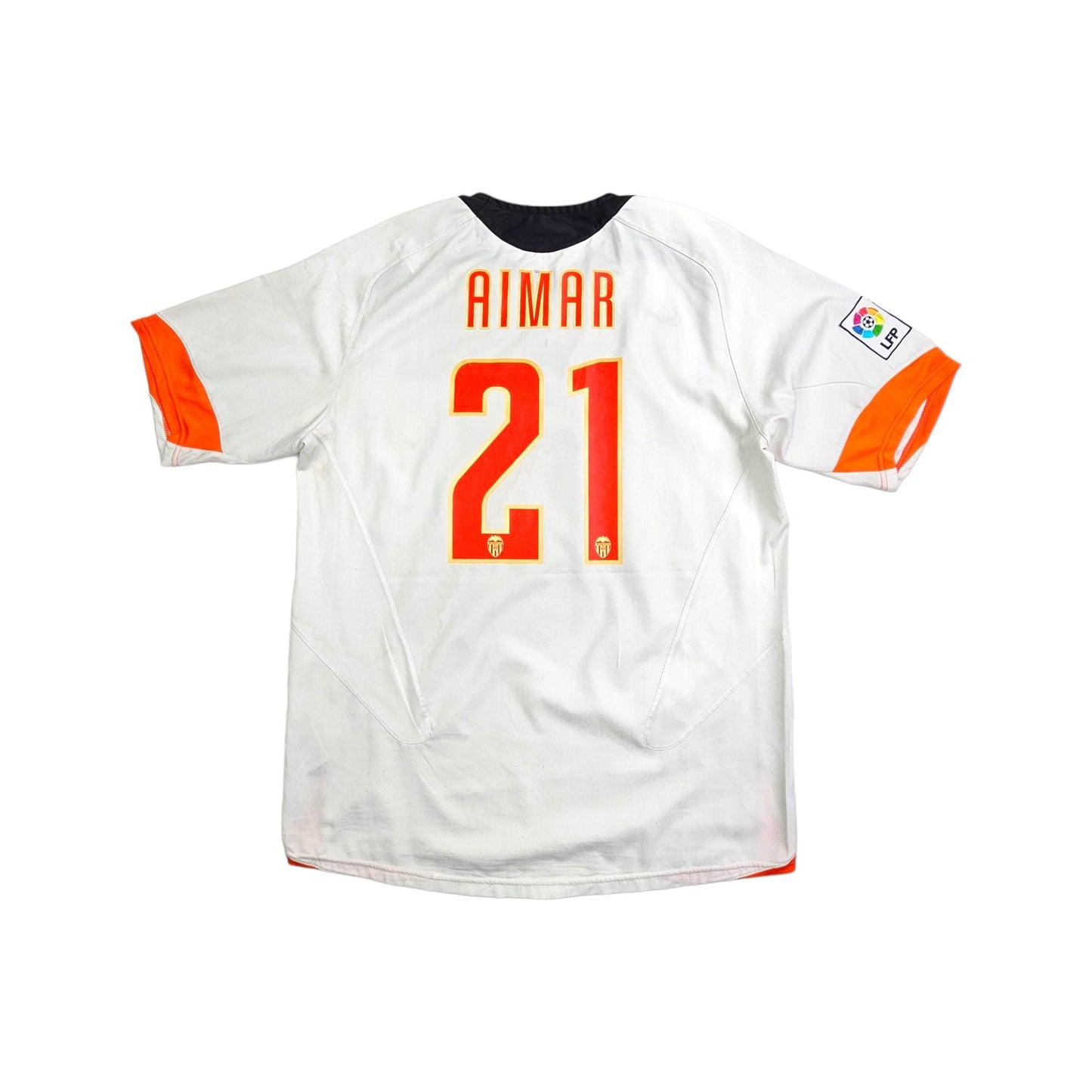 2005/06 Valencia Home Football Shirt (L) Nike #21 Aimar