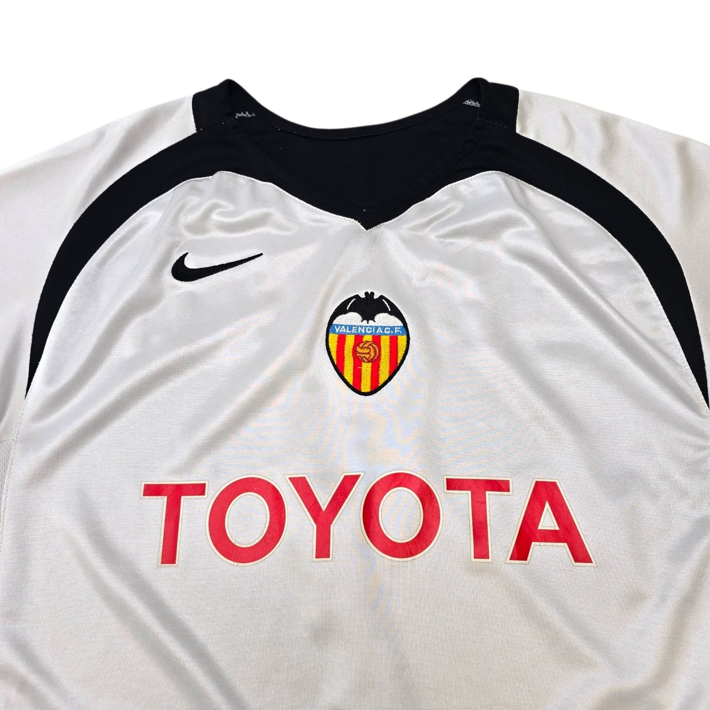 2005/06 Valencia Home Football Shirt (L) Nike #7 David Villa
