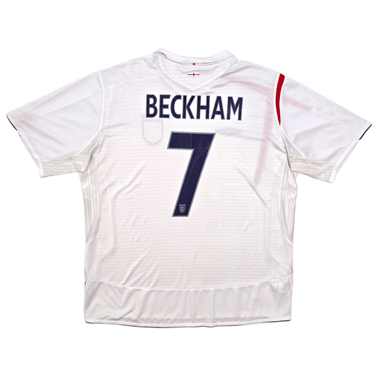 2005/07 England Home Football Shirt (2XL) Umbro #7 Beckham