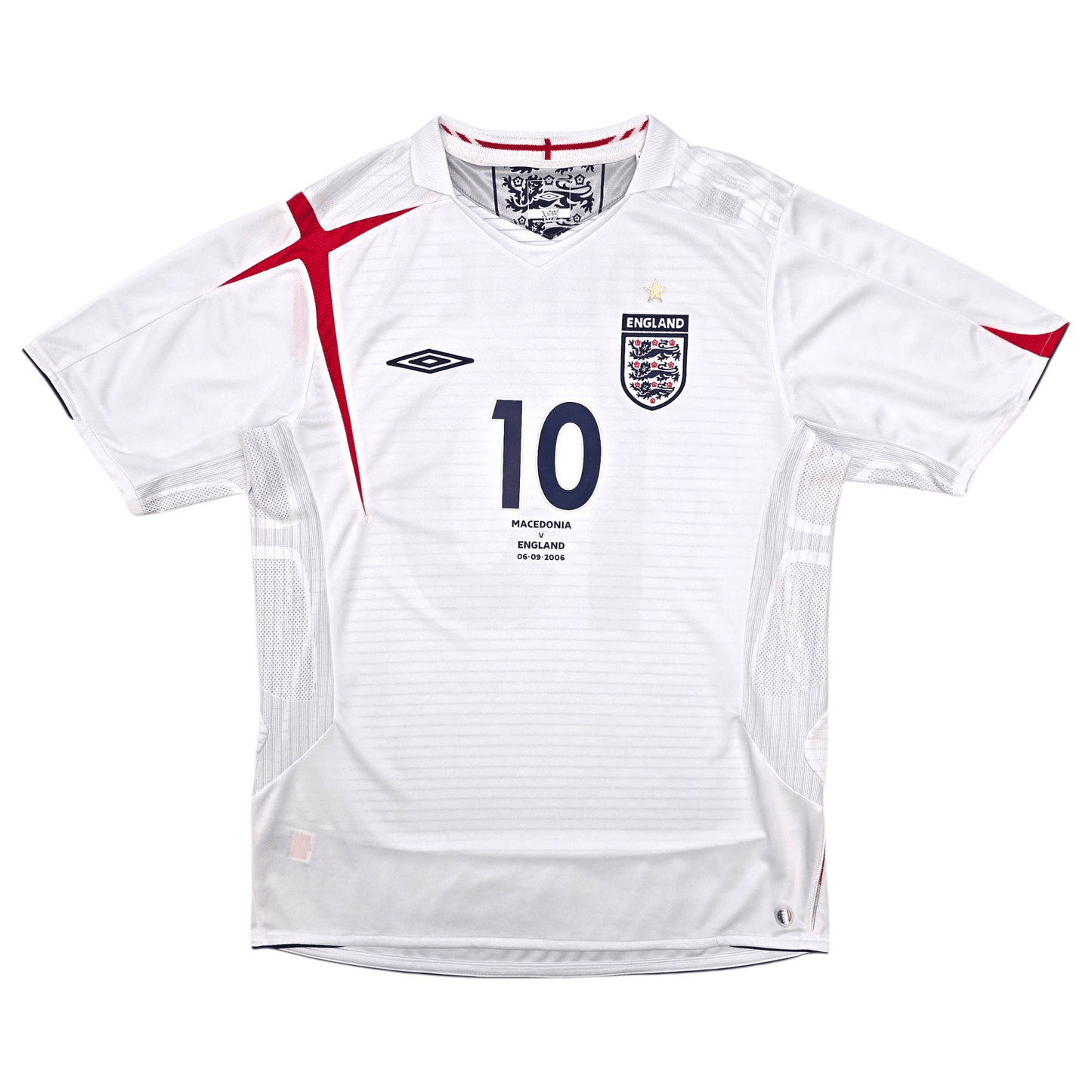 2005/07 England Home Football Shirt (L) Umbro #10 Defoe