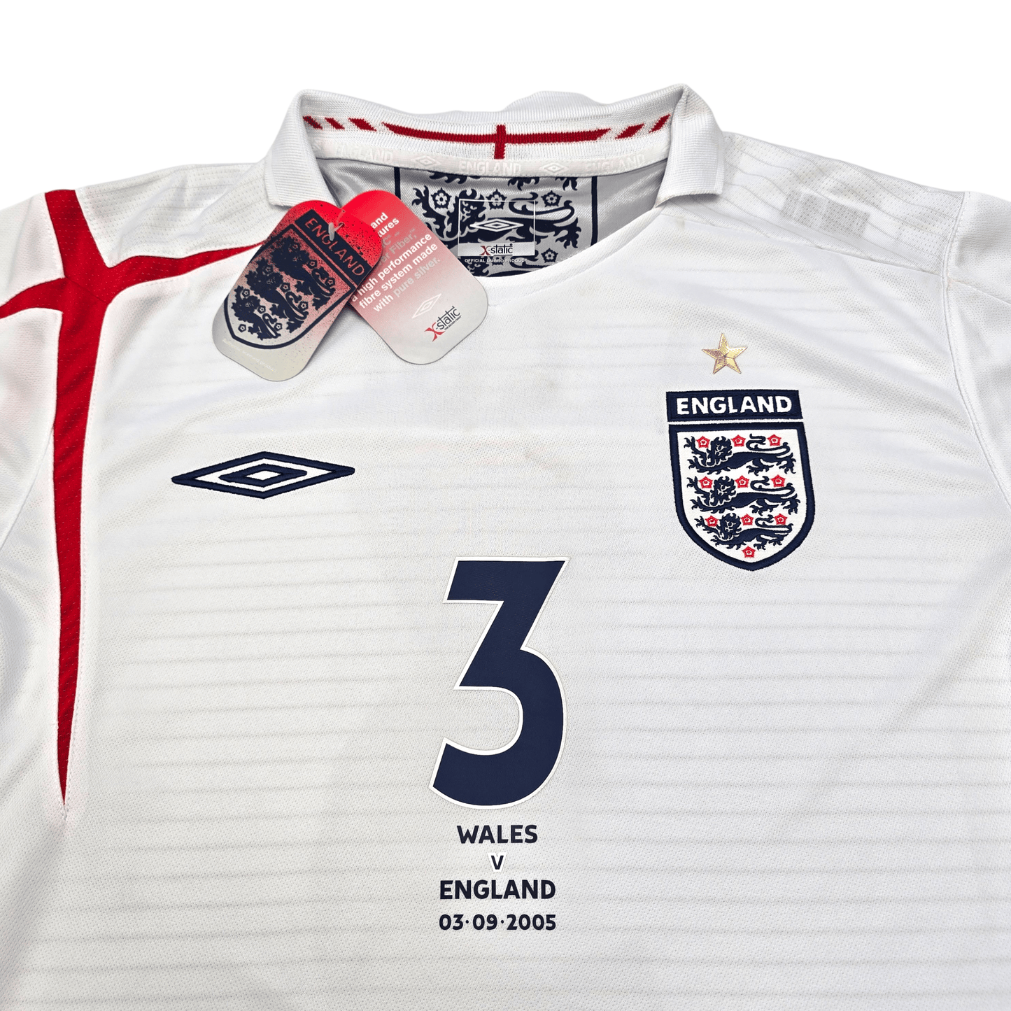2005/07 England Home Football Shirt (L) Umbro #3 A. Cole (BNWTs)