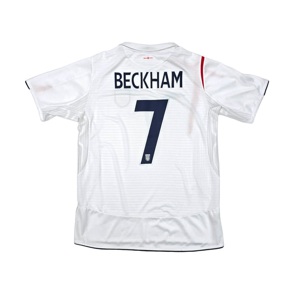 2005/07 England Home Football Shirt (L) Umbro #7 Beckham