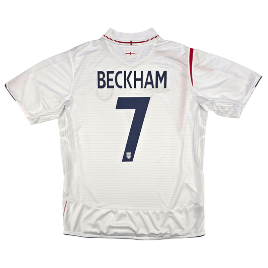 2005/07 England Home Football Shirt (L) Umbro #7 Beckham