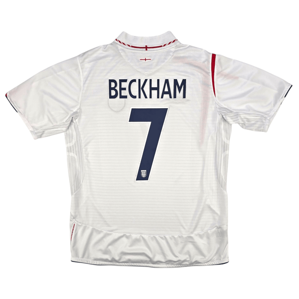 2005/07 England Home Football Shirt (L) Umbro #7 Beckham