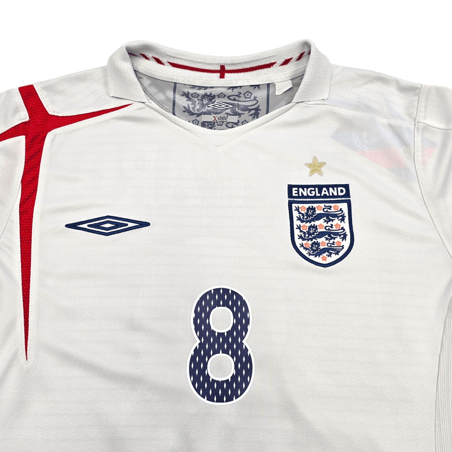 2005/07 England Home Football Shirt (M) Umbro #8 Lampard