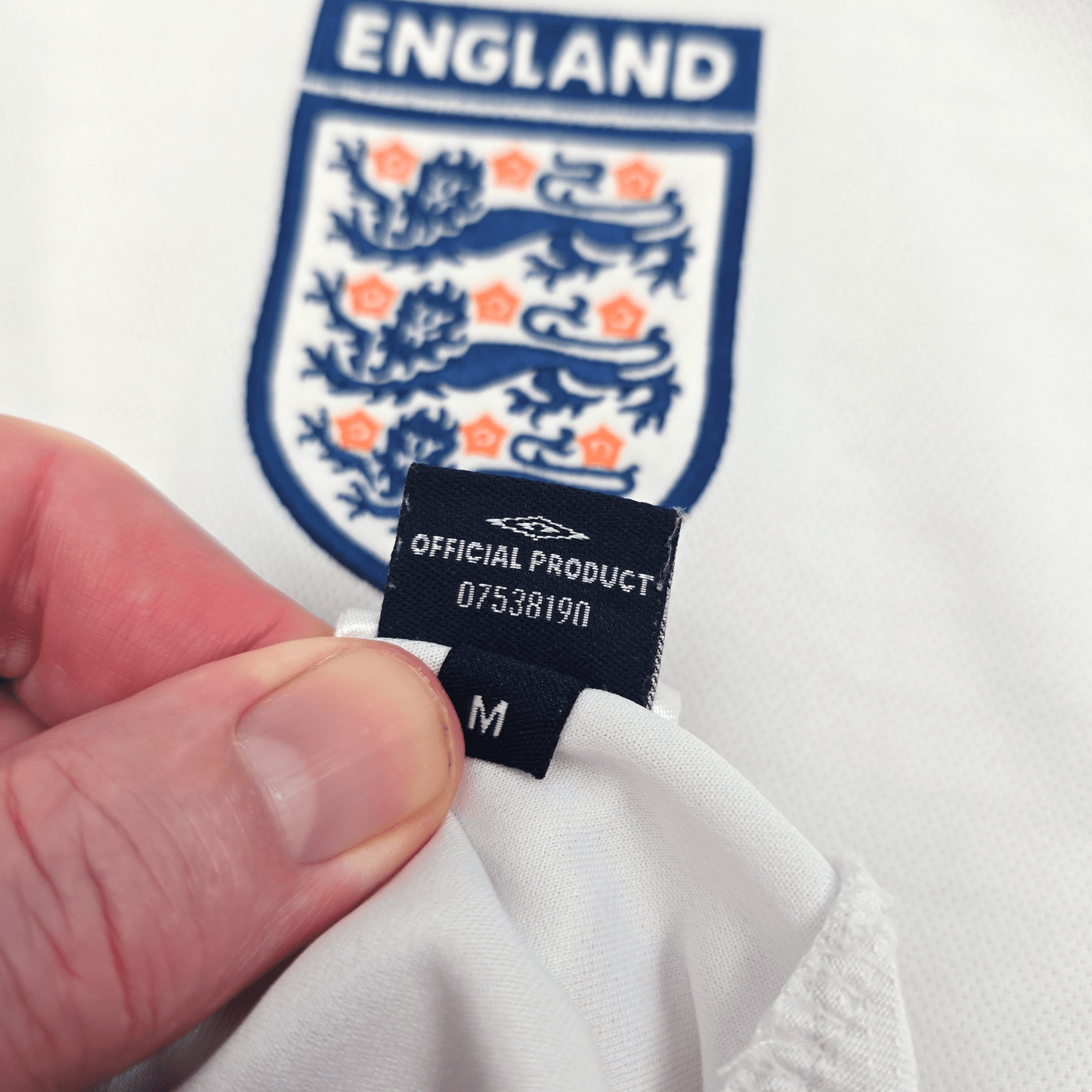 2005/07 England Home Football Shirt (M) Umbro #8 Lampard